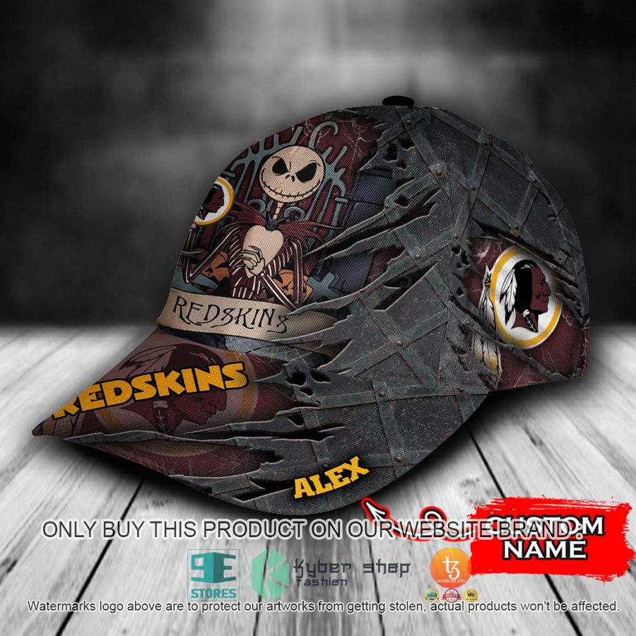 HOT Washington Redskins Jack Skellington Personalized NFL Cap 3 personalized nfl washington redskins jack skellington cap 3 97526
