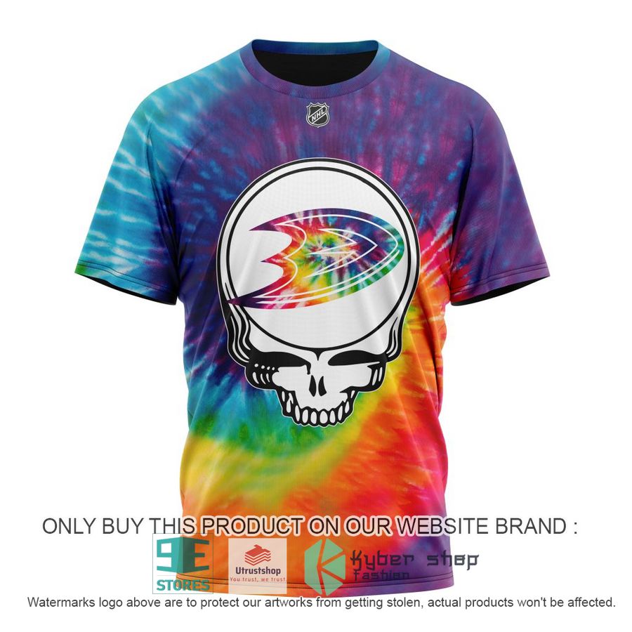 NEW Personalized Grateful Dead Anaheim Ducks Tie Dye Hoodie, Shirt 8 personalized nhl anaheim ducks grateful dead tie dye 3d shirt hoodie 8 94944