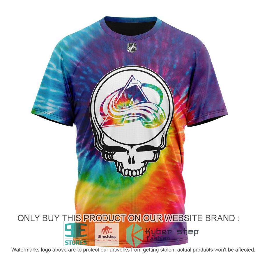 NEW Personalized Grateful Dead Colorado Avalanche Tie Dye Hoodie, Shirt 8 personalized nhl colorado avalanche grateful dead tie dye 3d shirt hoodie 8 74238
