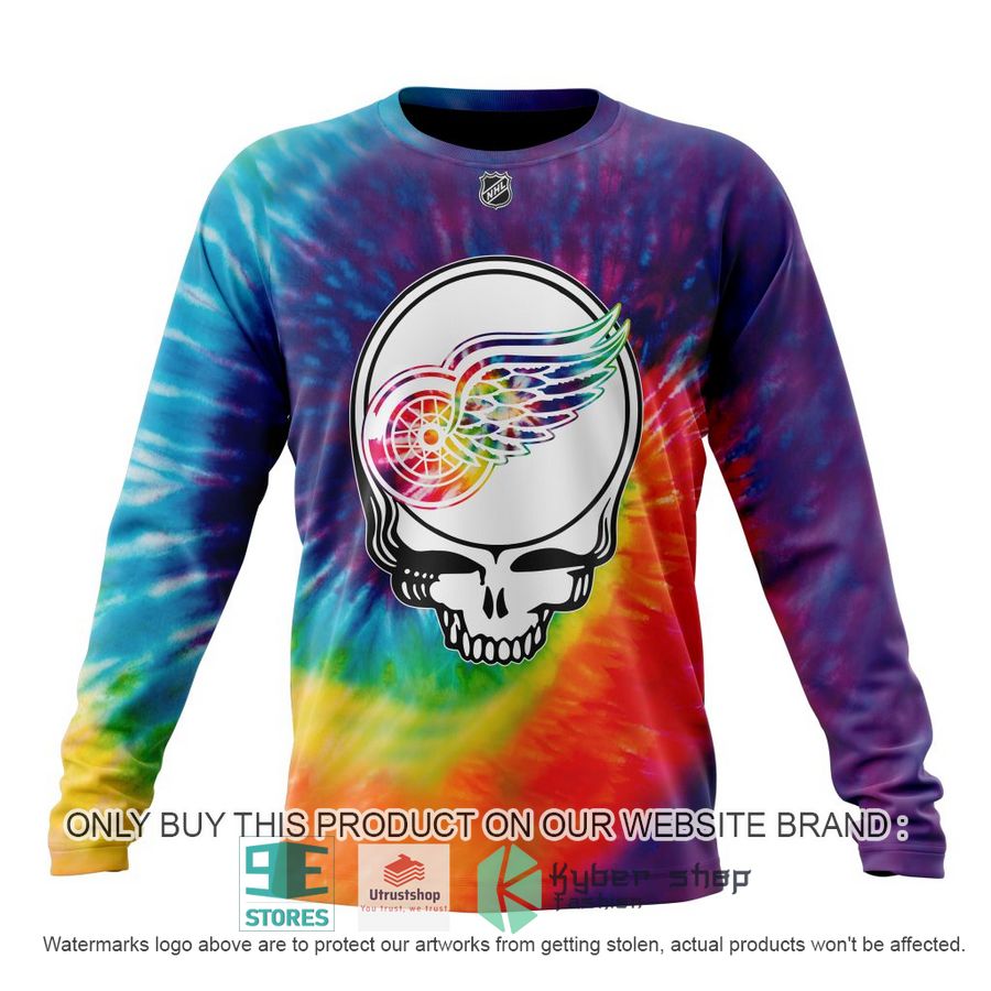 NEW Personalized Grateful Dead Detroit Red Wings Tie Dye Hoodie, Shirt 6 personalized nhl detroit red wings grateful dead tie dye 3d shirt hoodie 6 91861