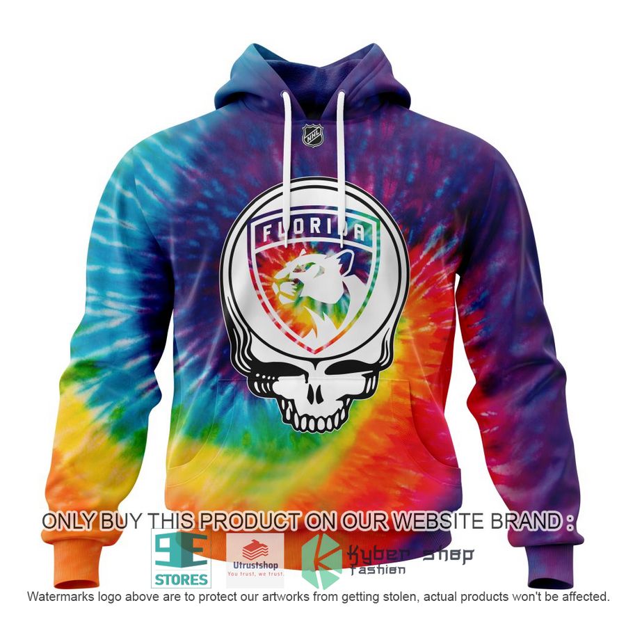 NEW Personalized Grateful Dead Florida Panthers Tie Dye Hoodie, Shirt 1 personalized nhl florida panthers grateful dead tie dye 3d shirt hoodie 1 45304