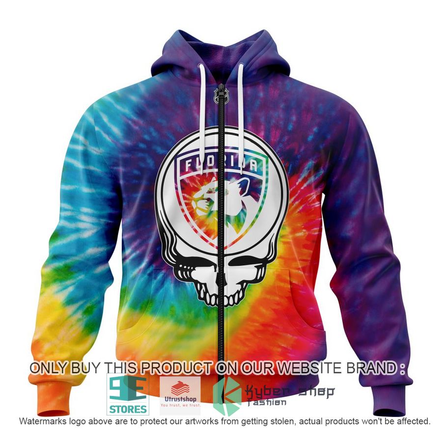 NEW Personalized Grateful Dead Florida Panthers Tie Dye Hoodie, Shirt 2 personalized nhl florida panthers grateful dead tie dye 3d shirt hoodie 2 27966
