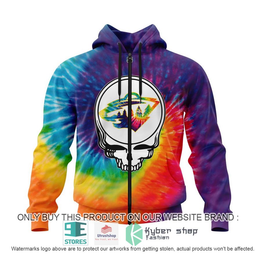 NEW Personalized Grateful Dead Minnesota Wild Tie Dye Hoodie, Shirt 2 personalized nhl minnesota wild grateful dead tie dye 3d shirt hoodie 2 44314
