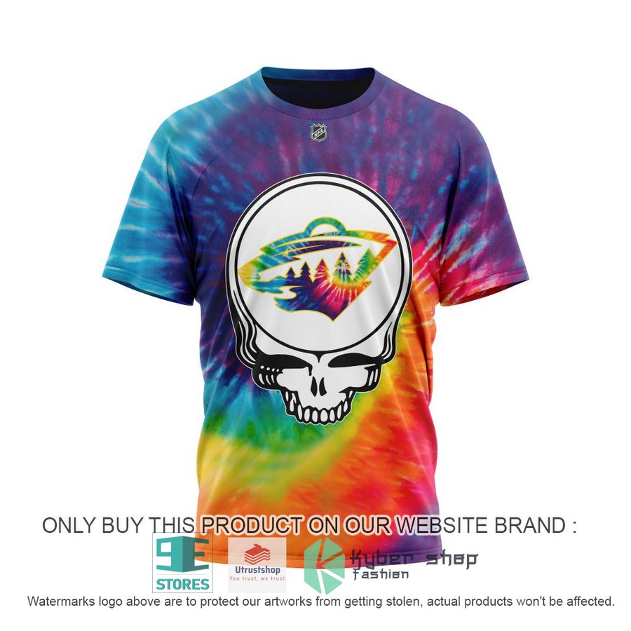 NEW Personalized Grateful Dead Minnesota Wild Tie Dye Hoodie, Shirt 8 personalized nhl minnesota wild grateful dead tie dye 3d shirt hoodie 8 93496