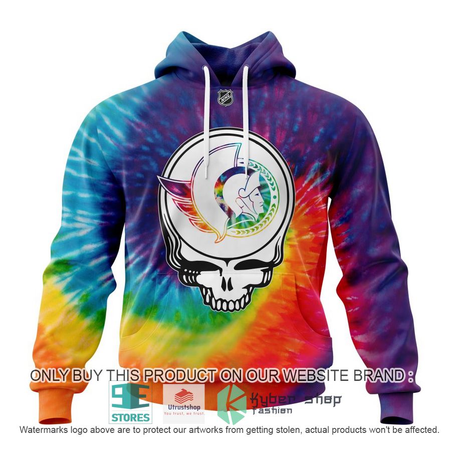 NEW Personalized Grateful Dead Ottawa Senators Tie Dye Hoodie, Shirt 10 personalized nhl ottawa senators grateful dead tie dye 3d shirt hoodie 1 80979