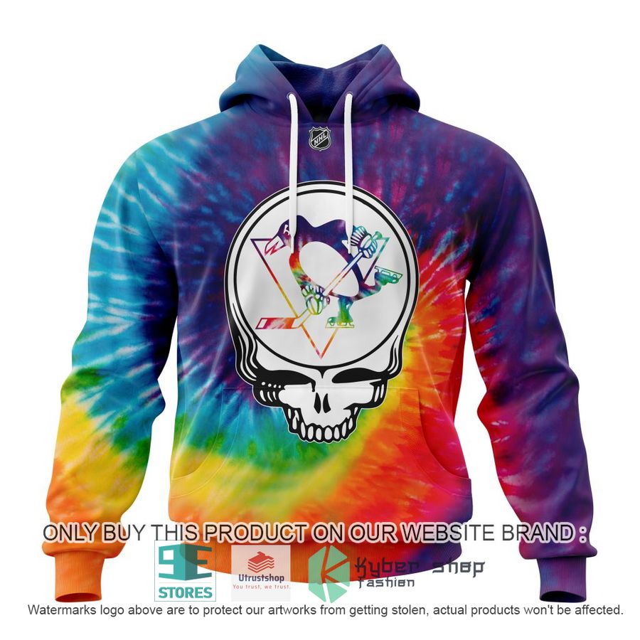 personalized nhl pittsburgh penguins grateful dead tie dye 3d shirt hoodie 1 20280