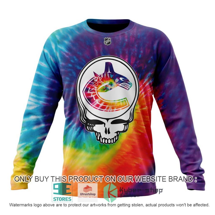 NEW Personalized Grateful Dead Vancouver Canucks Tie Dye Hoodie, Shirt 6 personalized nhl vancouver canucks grateful dead tie dye 3d shirt hoodie 6 58782