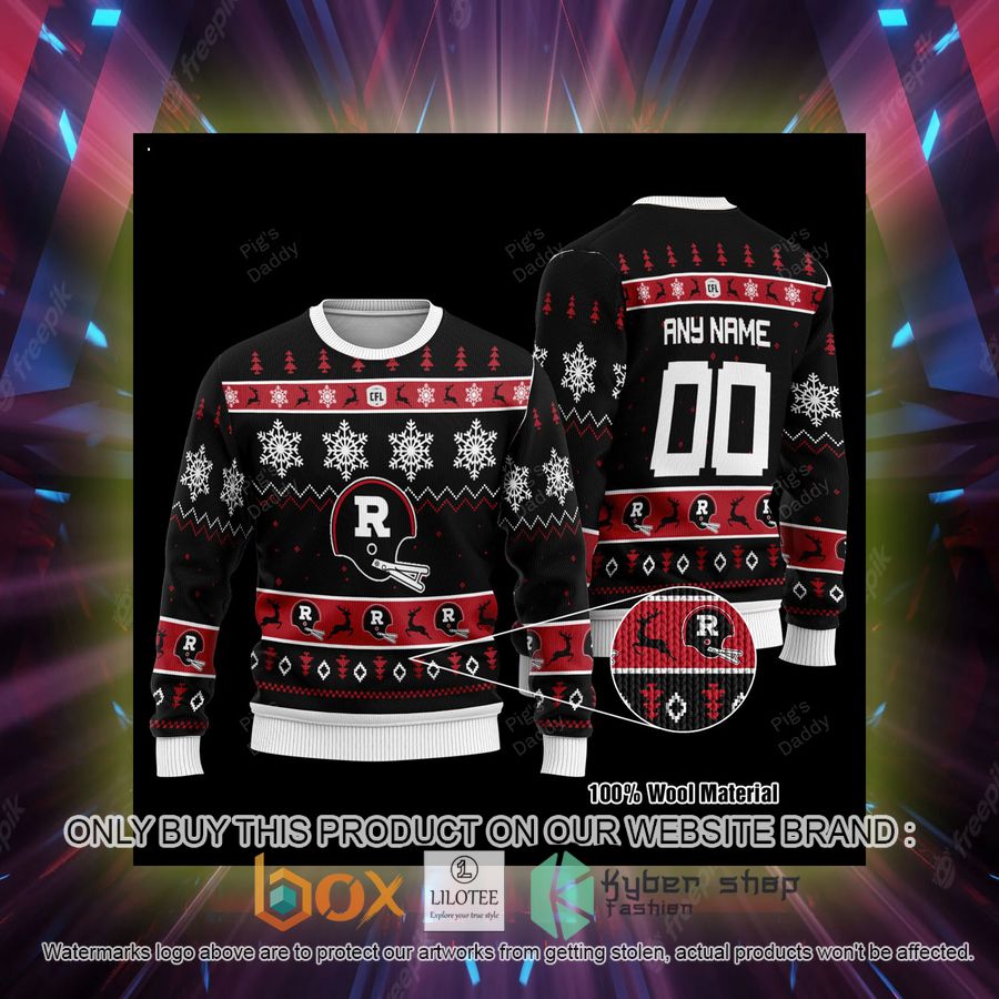 personalized ottawa rough riders wool sweater 2 32993