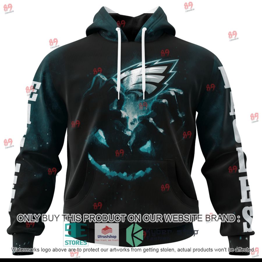 personalized philadelphia eagles pumpkin head halloween shirt hoodie 1 41156