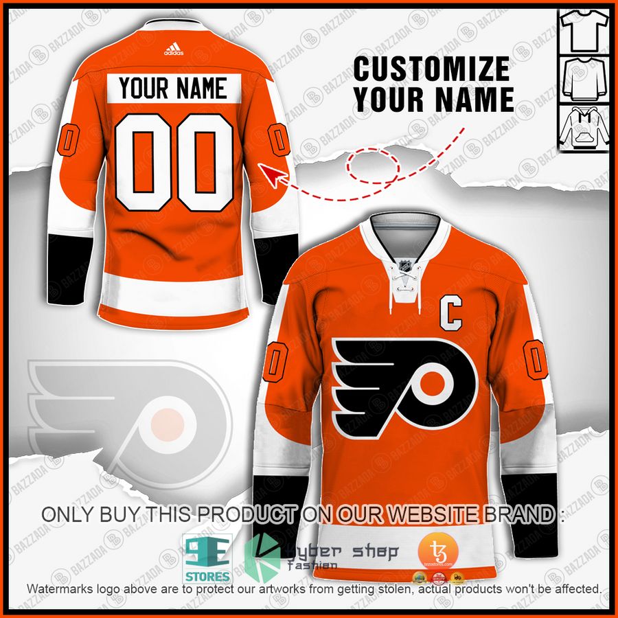HOT NHL Philadelphia Flyers Personalized Hockey jersey 6 personalized philadelphia flyers nhl hockey jersey 1 62112