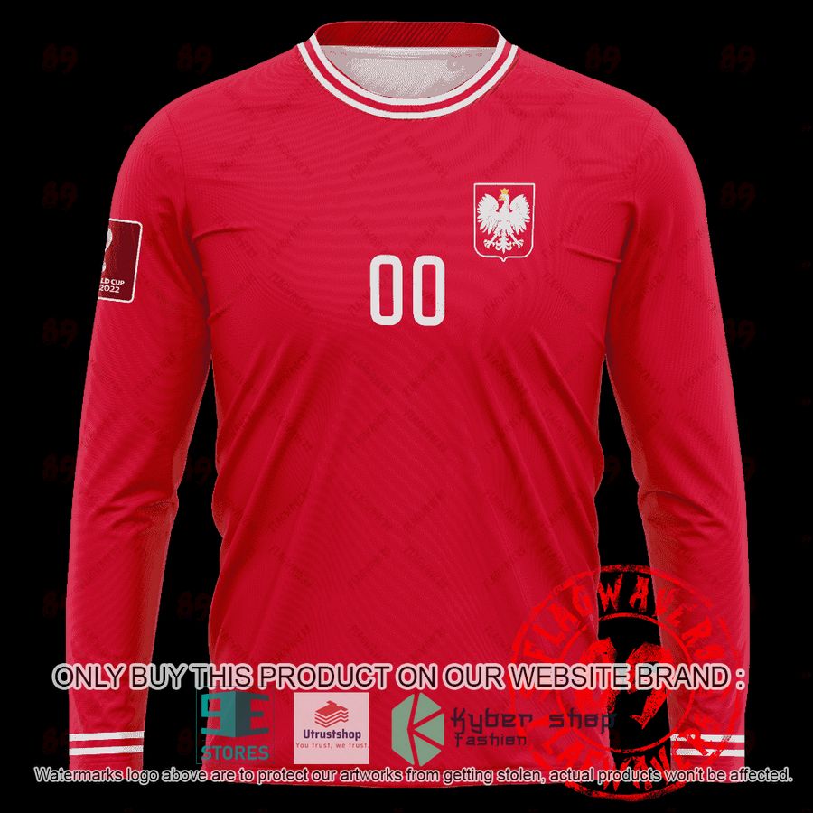 NEW Personalized Poland Away World Cup 2022 Hoodie, Shirt 6 personalized poland away jersey world cup 2022 shirt hoodie 6 80434