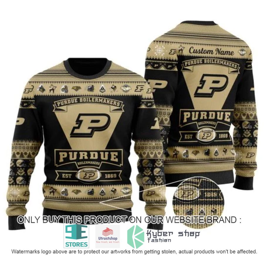 personalized purdue boilermakers football ugly chrisrtmas sweater 2 32376