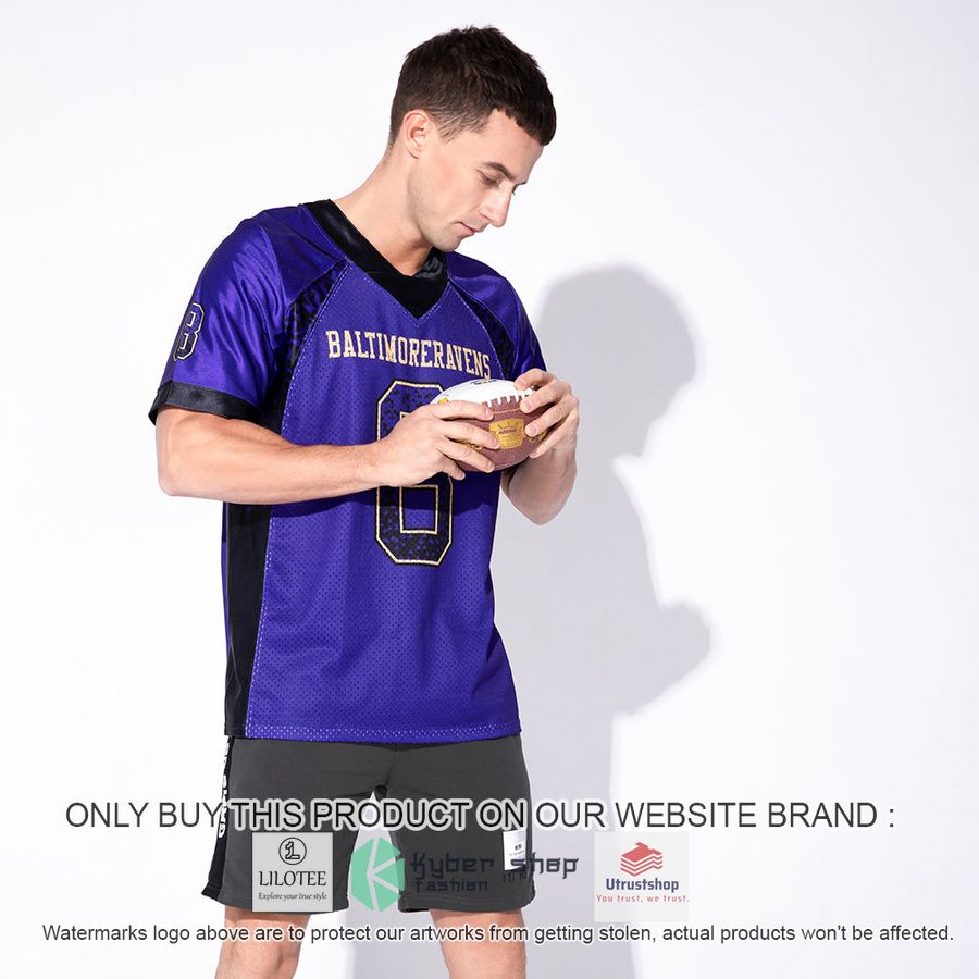 NEW Purple Black Old Gold Mesh Drift CUSTOM Football Shirt 3 personalized purple black old gold mesh drift football jersey 3 46353
