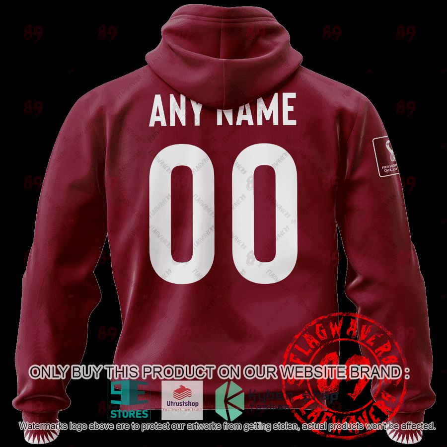 NEW Personalized Quatar Home World Cup 2022 Hoodie, Shirt 2 personalized quatar home jersey world cup 2022 shirt hoodie 2 94750