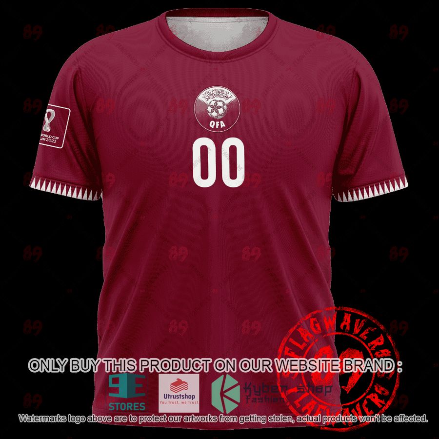 NEW Personalized Quatar Home World Cup 2022 Hoodie, Shirt 4 personalized quatar home jersey world cup 2022 shirt hoodie 4 23458