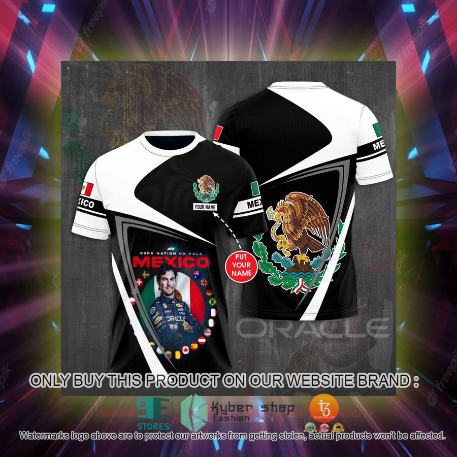 personalized red bull racing mexico tezos black white 3d t shirt 2 25639