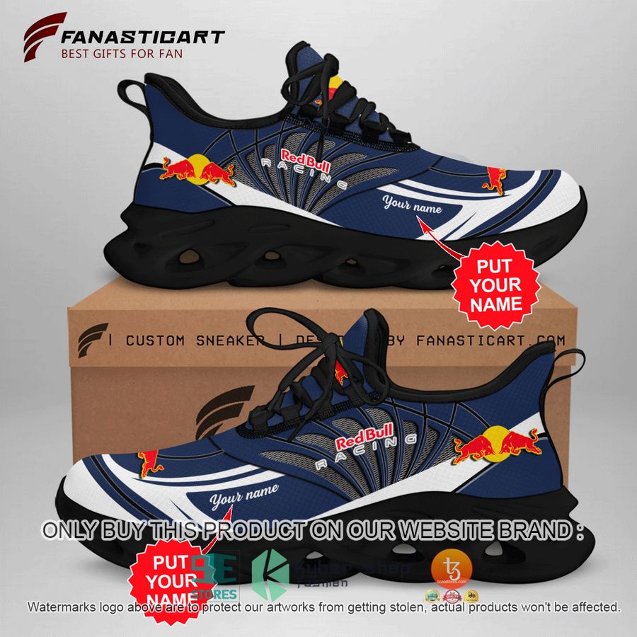 personalized red bull racing navy clunky max soul shoes 1 84997
