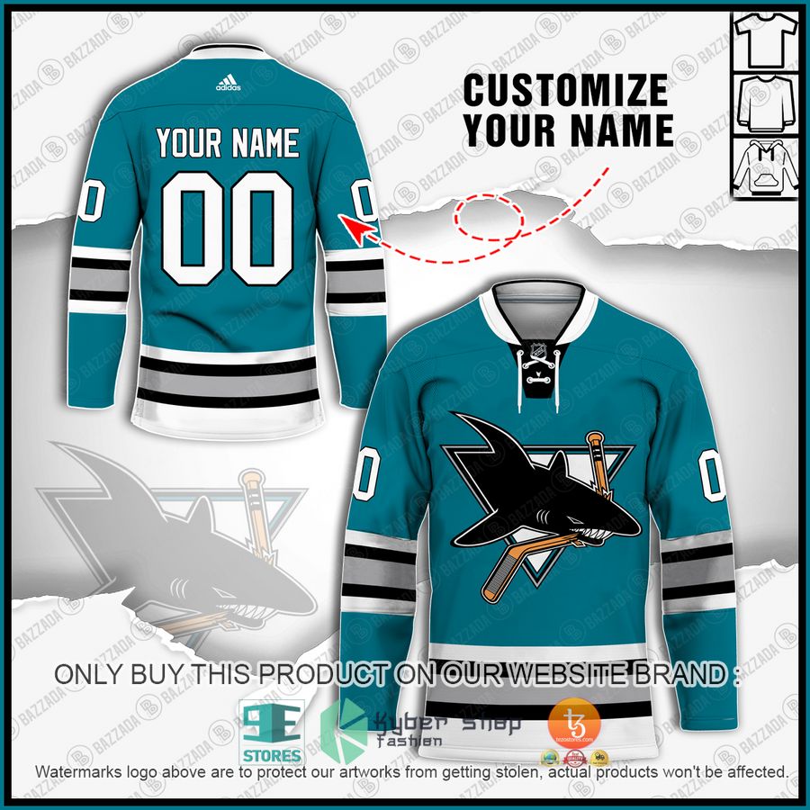 personalized san jose sharks nhl hockey jersey 1 32850