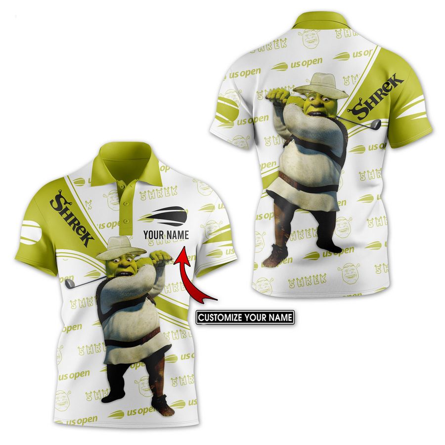 HOT Personalized Shrek Playing Golf Polo Shirt 1 personalized shrek playing golf polo shirt 1