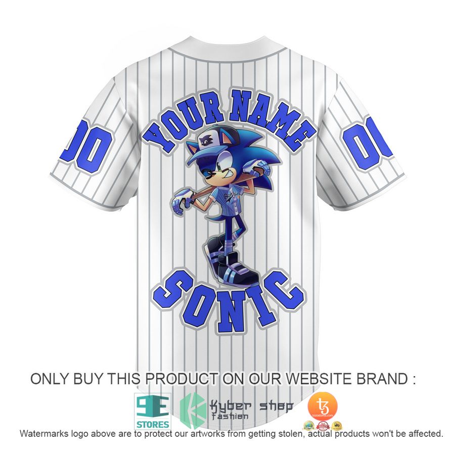 HOT Personalized Sonic White Baseball Jersey 3 personalized sonic white baseball jersey 3 89730