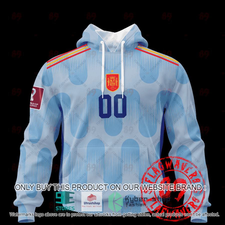 NEW Personalized Spain Away World Cup 2022 Hoodie, Shirt 1 personalized spain away jersey world cup 2022 shirt hoodie 1 41079