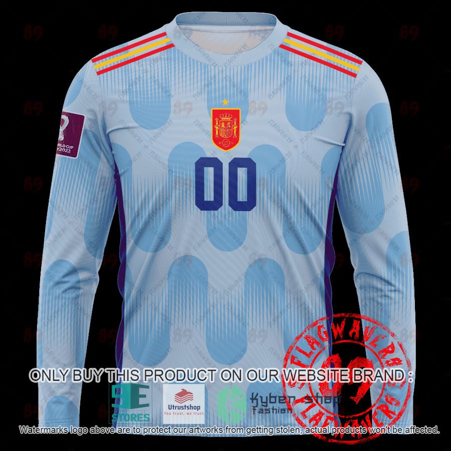 NEW Personalized Spain Away World Cup 2022 Hoodie, Shirt 6 personalized spain away jersey world cup 2022 shirt hoodie 6 55622