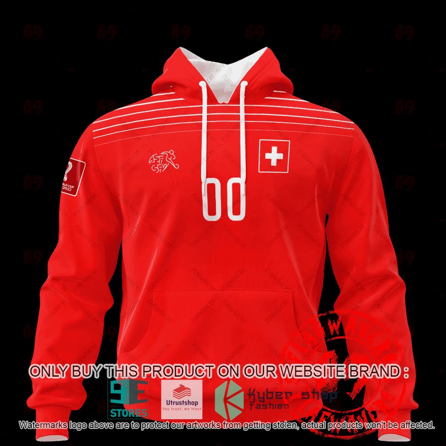 NEW Personalized Switzerland Home World Cup 2022 Hoodie, Shirt 1 personalized switzerland home jersey world cup 2022 shirt hoodie 1 39000