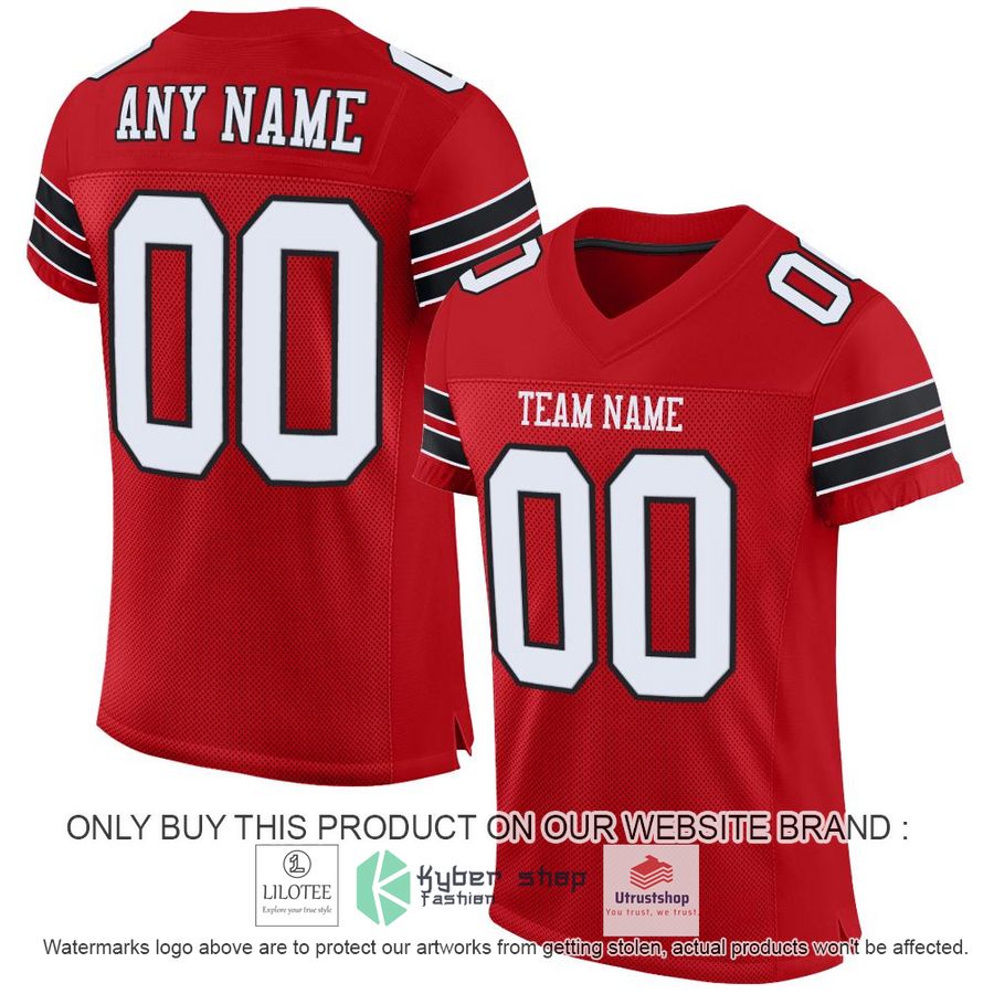 personalized team name red football jersey 1 57632