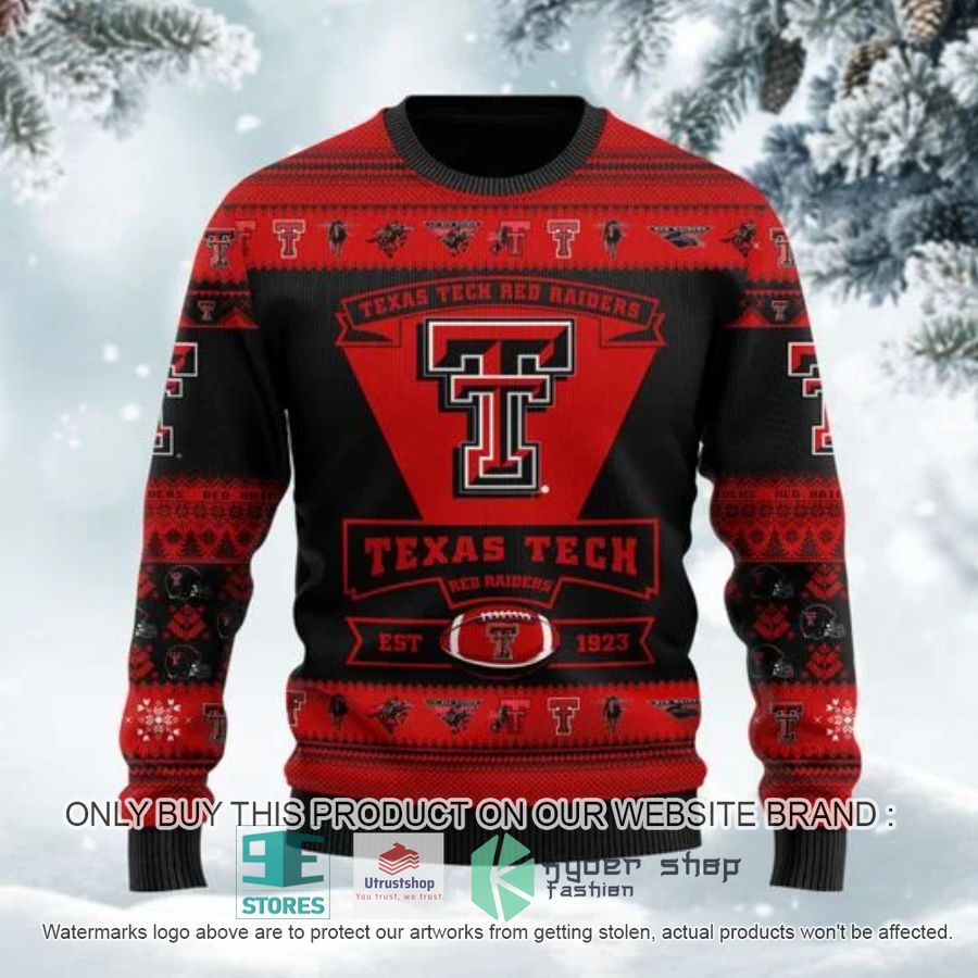 personalized texas tech red raiders football ugly chrisrtmas sweater 2 15881
