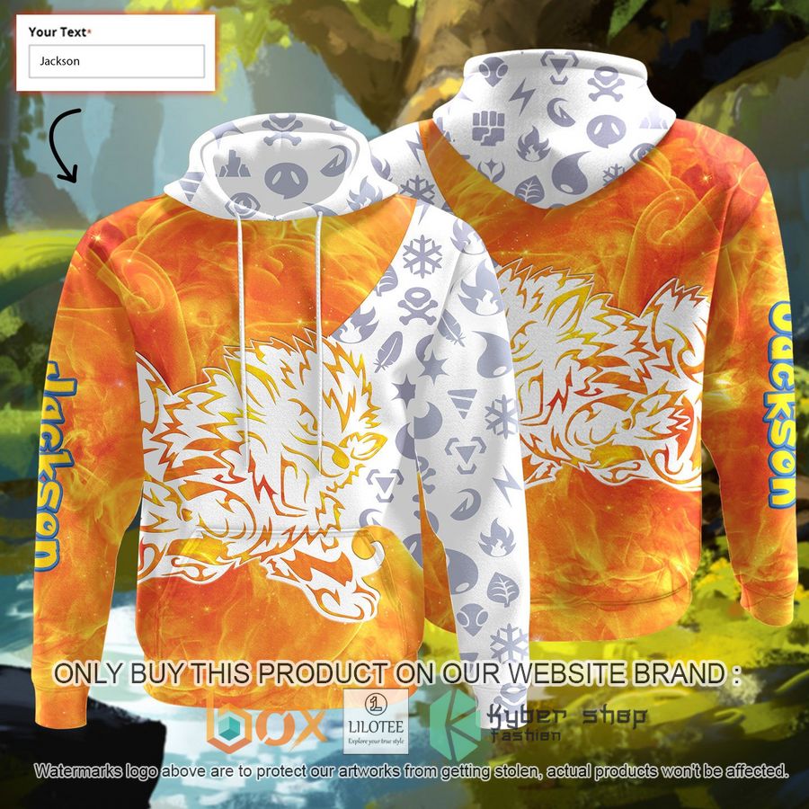 personalized tribal arcanine hoodie 1 79760