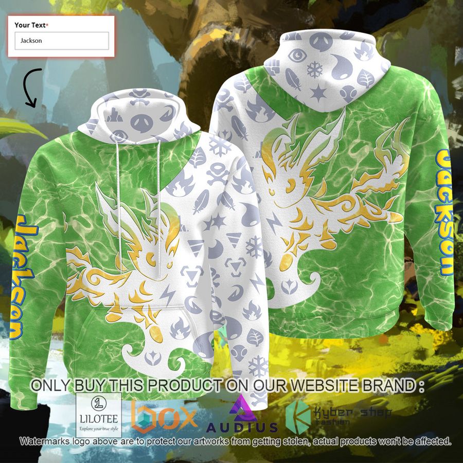 personalized tribal eevee leafeon custom 3d hoodie 1 19132