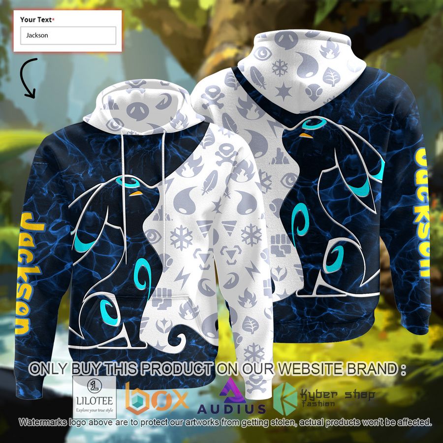 personalized tribal eevee shiny umbreon custom 3d hoodie 1 56488