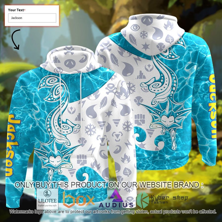 personalized tribal eevee vaporeon custom 3d hoodie 1 47865