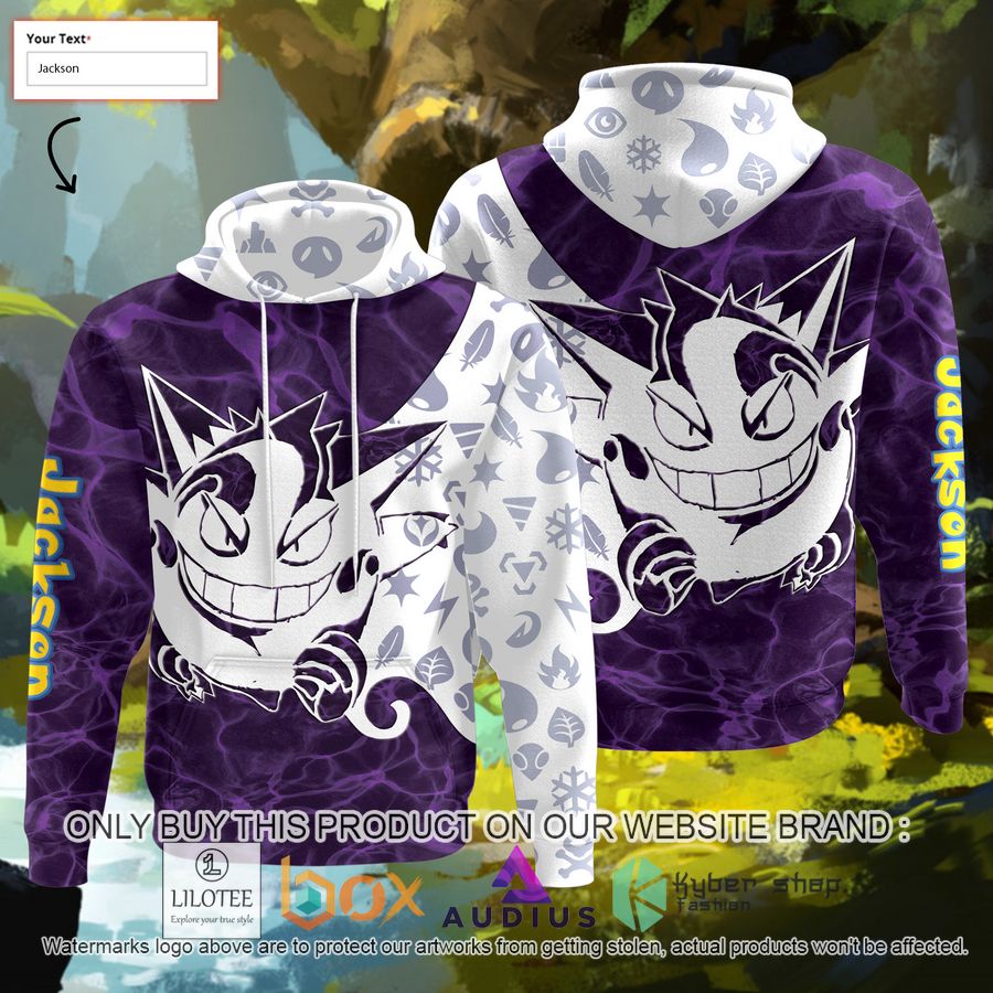 personalized tribal gengar custom 3d hoodie 1 807