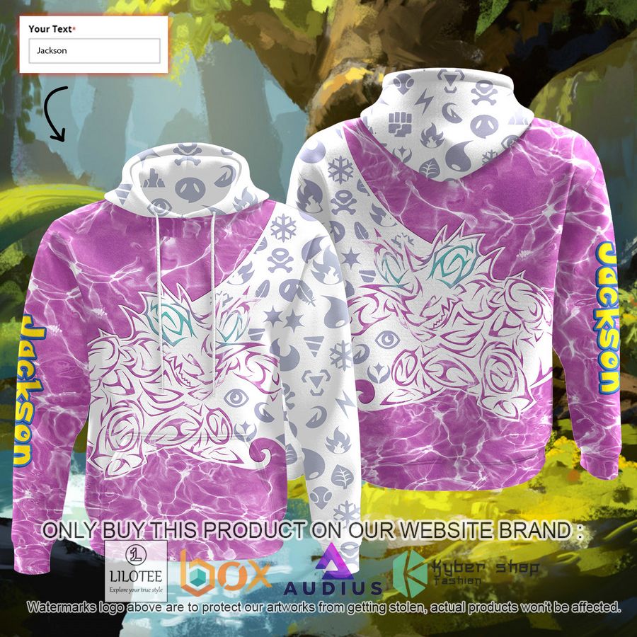 personalized tribal nidoking custom 3d hoodie 1 35825