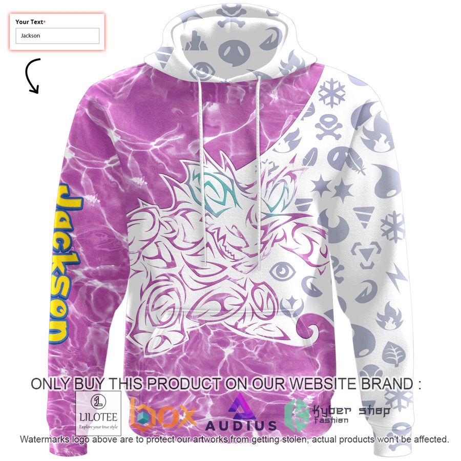 personalized tribal nidoking custom 3d hoodie 2 6614