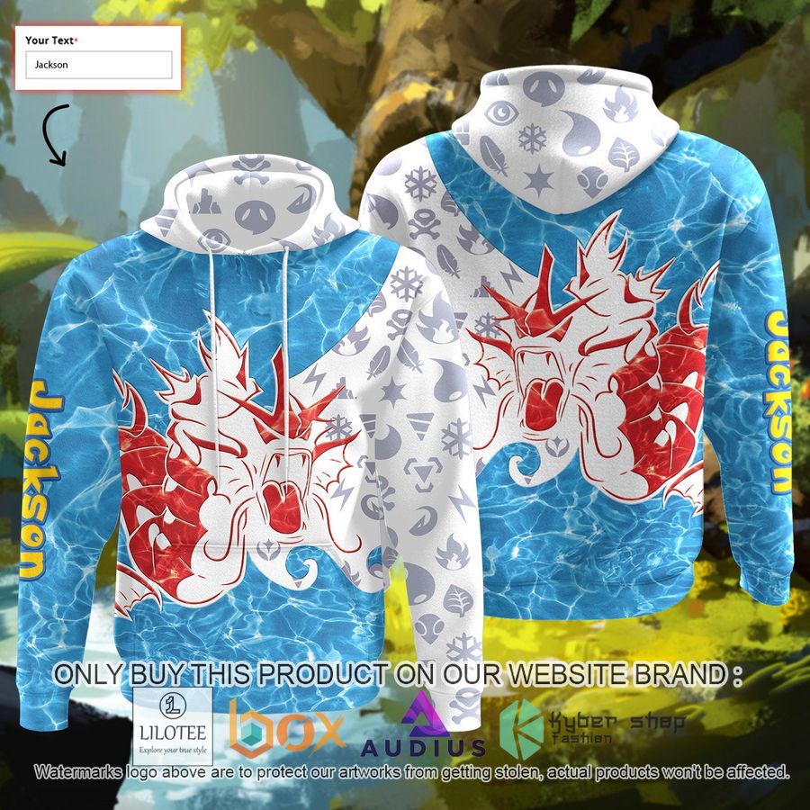 personalized tribal shiny gyarados custom 3d hoodie 1 44310