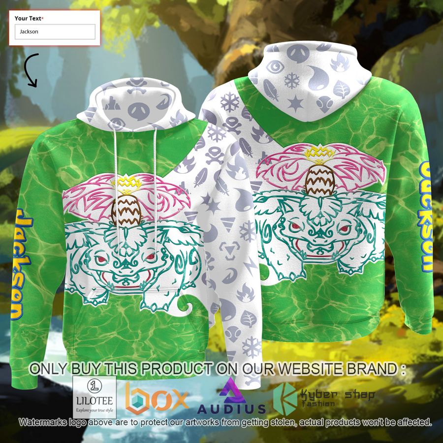 personalized tribal venusaur custom 3d hoodie 1 53676
