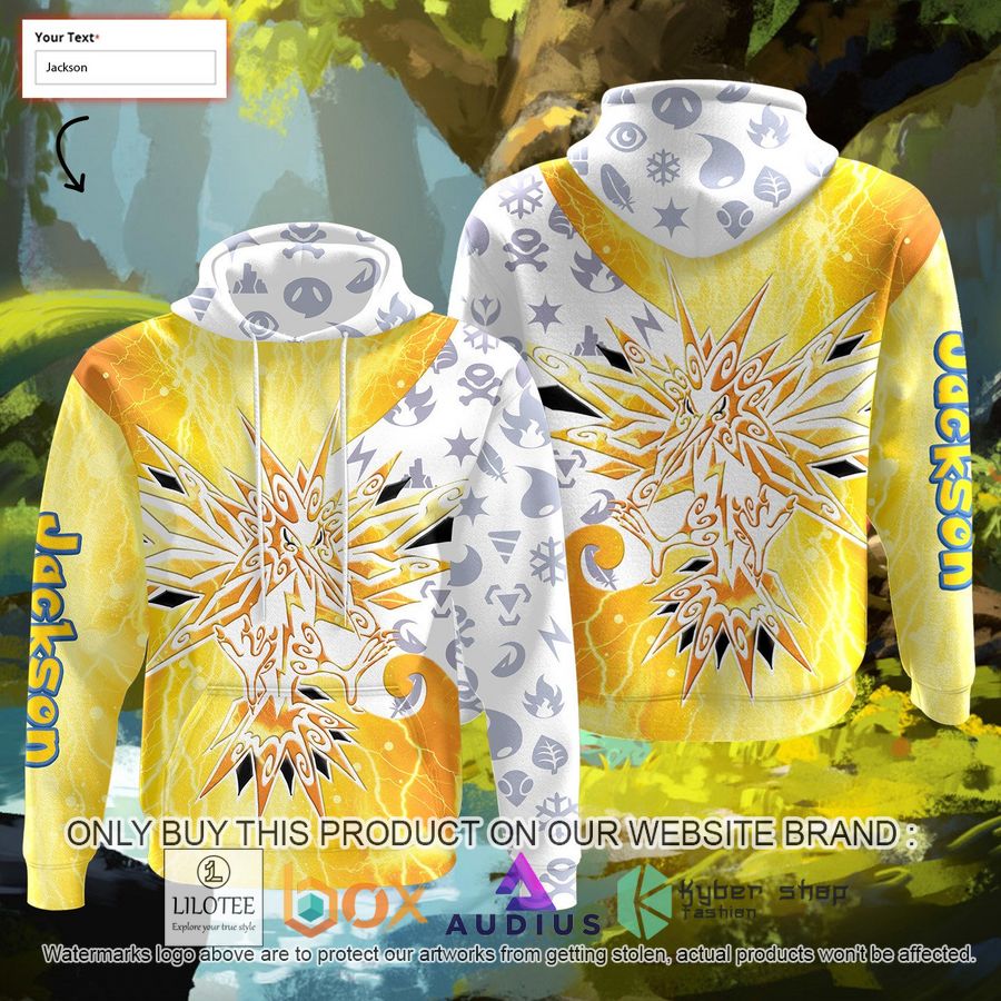 personalized tribal zapdos custom 3d hoodie 1 7344