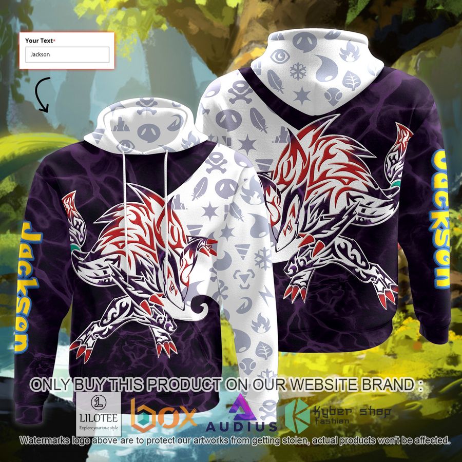 personalized tribal zoroark custom 3d hoodie 1 75815