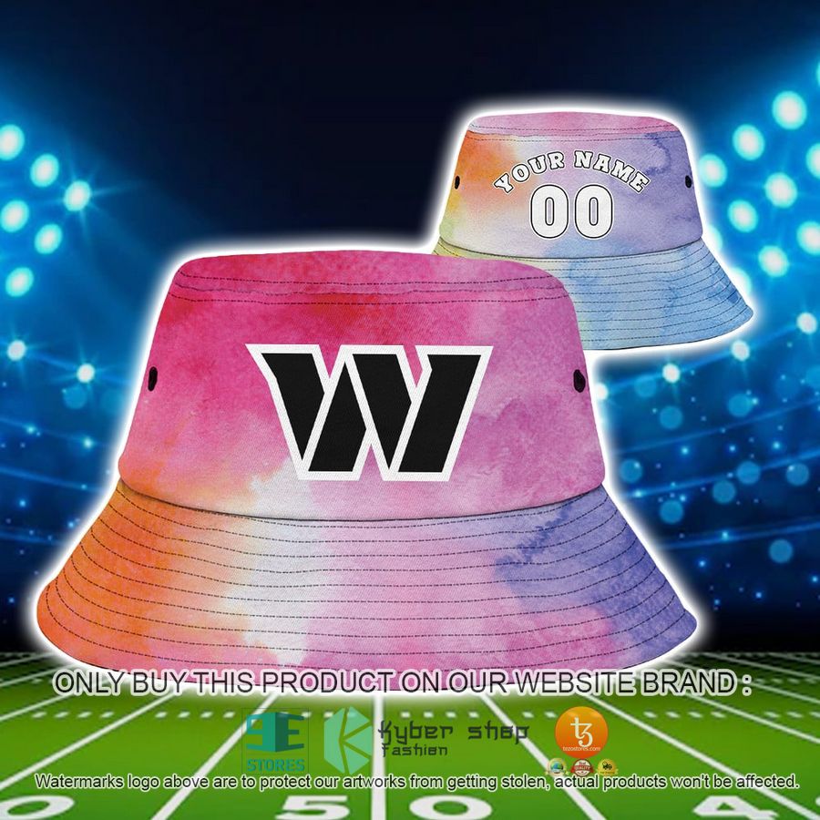 personalized washington commanders crucial catch a bucket hat hat 1 96407