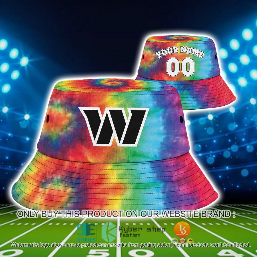 personalized washington commanders crucial catch b bucket hat cap 1 48055