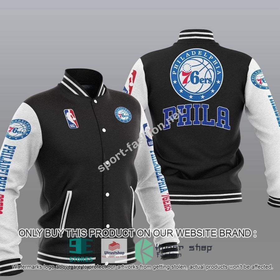 philadelphia 76ers nba baseball jacket 1 44922