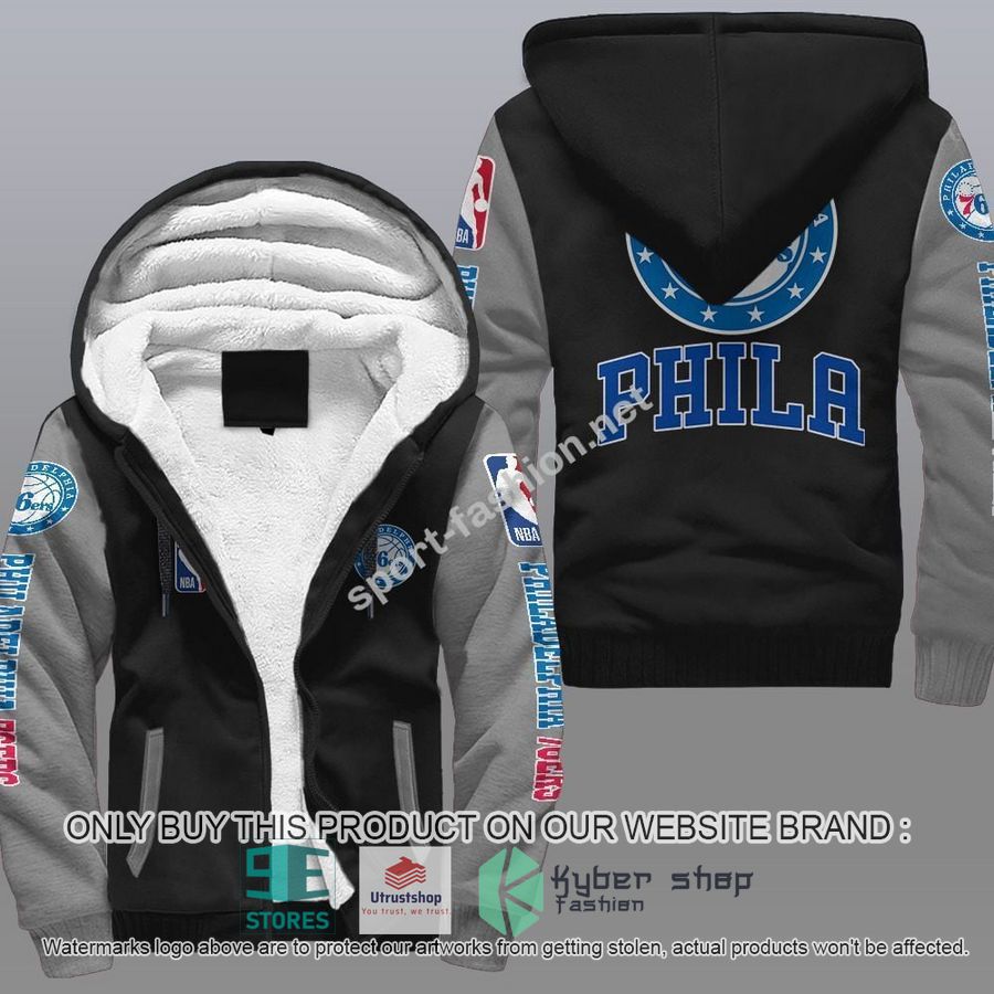 philadelphia 76ers nba fleece hoodie 2 74352
