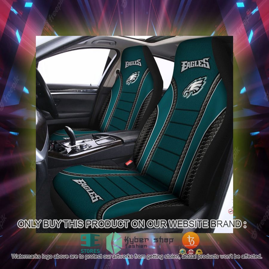 philadelphia eagles green car seat covers 2 90433