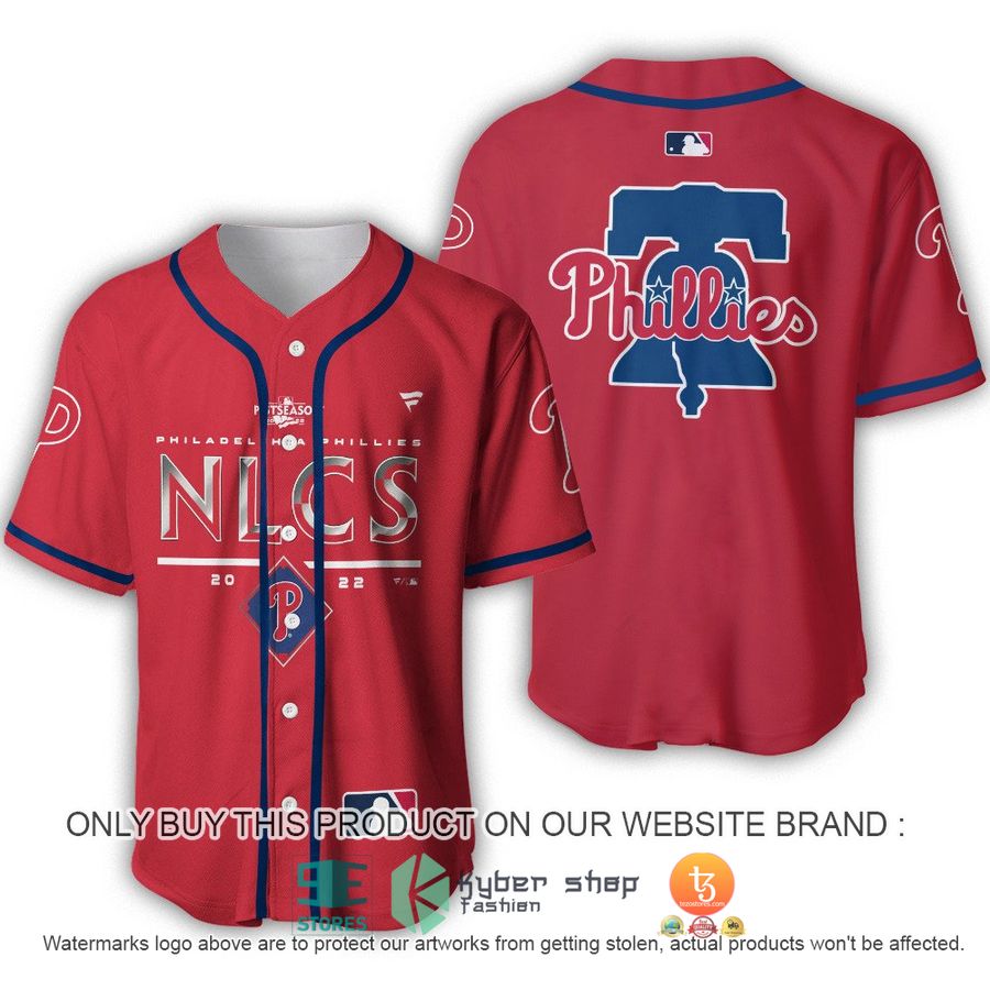 HOT Philadelphia Phillies NLCS 2022 Red Baseball Jersey 2 philadelphia phillies nlcs 2022 red baseball jersey 1 62558