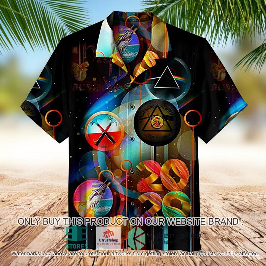 NEW Pink Floyd Collage 2020 New Year black Hawaii Shirt 1 pink floyd collage 2020 new year black hawaiian shirt 1 5829