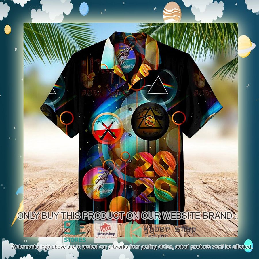 NEW Pink Floyd Collage 2020 New Year black Hawaii Shirt 2 pink floyd collage 2020 new year black hawaiian shirt 2 76206