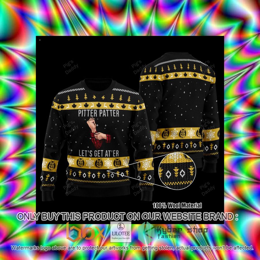 Pitter Patter Lets Get At Er Black Wool Sweater 3 pitter patter lets get at er black wool sweater 3 46119
