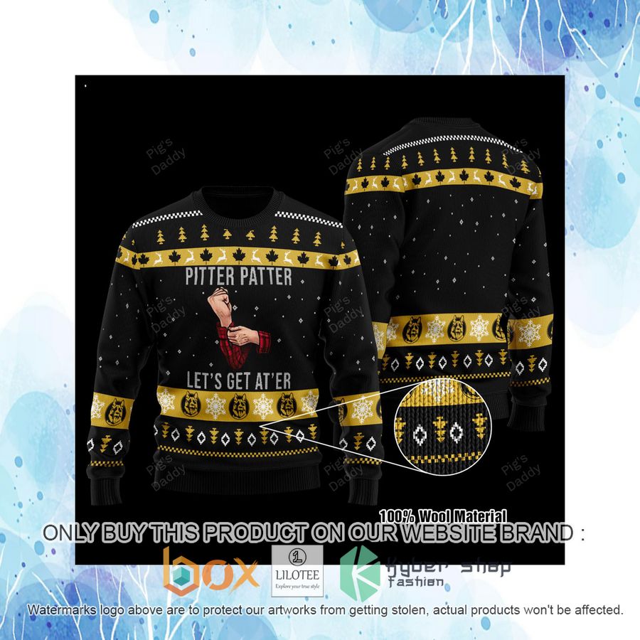 Pitter Patter Lets Get At Er Black Wool Sweater 4 pitter patter lets get at er black wool sweater 4 42876